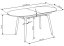 Rozkladací jedálenský stôl CALIBER 160(200)x90 biely/dub san remo