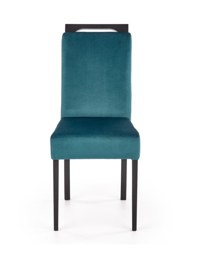 Jedálenská stolička CLARION 2 velvet tmavo zelená