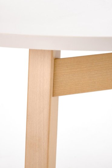 Rozkladací jedálenský stôl RUBEN 102(142)x102 kašmír/prírodný