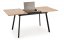 Rozkladací jedálenský stôl ALBON 120(160)x80 dub sonoma/čierny