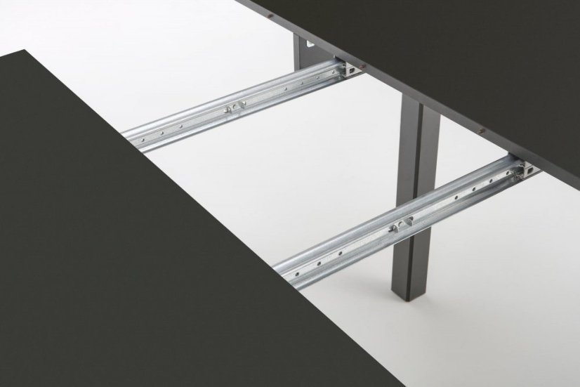 Rozkládací jídelní stůl RINGO 102(142)x102 černý