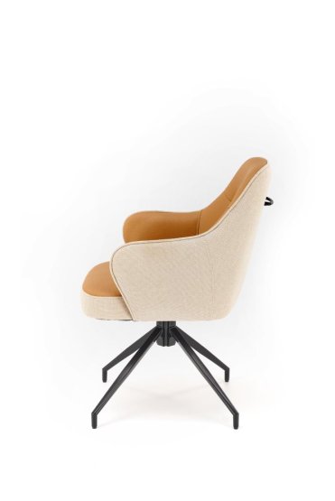 Jedálenské kreslo K527 hnedé/béžové