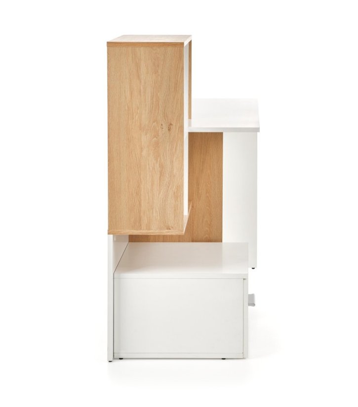 Psací stůl GROSSO dub zlatý/bílá