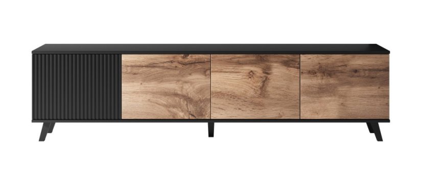 Televizní stolek RANDOM 3 dub wotan/černý
