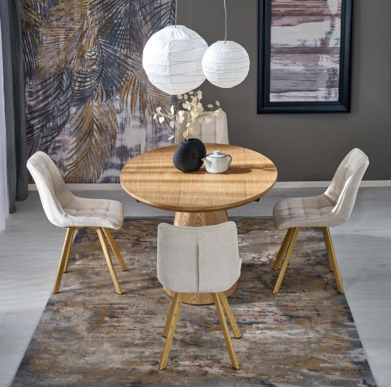Rozkladací jedálenský stôl CALYPSO 160x100 prírodný