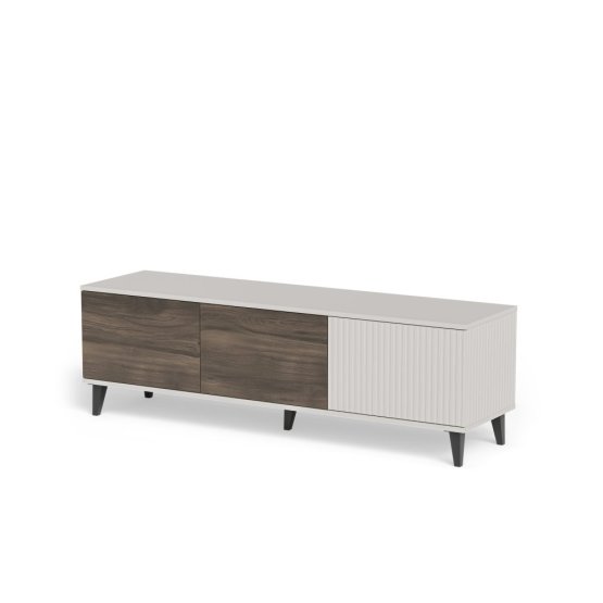 Televízny stolík RANDOM 2 RTV-1 150 cm kašmír/orech/čierna