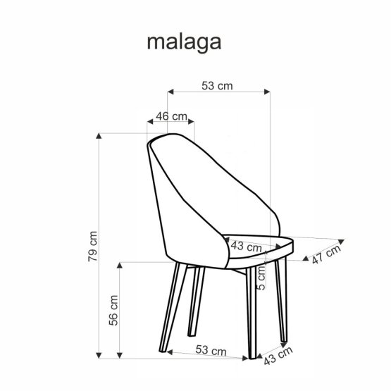 Jedálenské kreslo MALAGA béžové