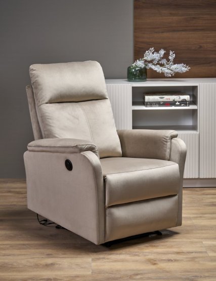 Elektrické relaxačné kreslo CROCUS béžové