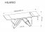 Rozkladací jedálenský stôl HILARIO 180(260)x90 orech/čierna