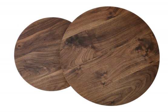 Konferenčný stolík OREO - sada 2 ks orech/čierny