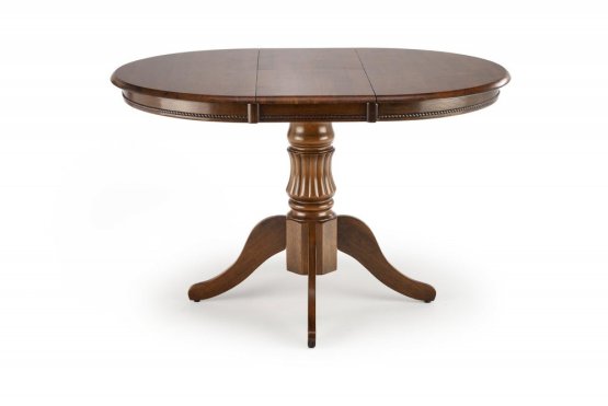 Rozkladací jedálenský stôl WILLIAM 90(124)x90 tmavý orech