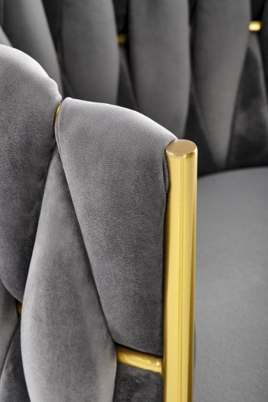 Jídelní židle / křeslo K517 šedá