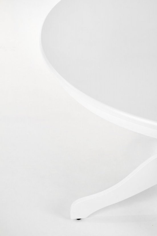 Kulatý jídelní stůl GLOSTER 106 bílý