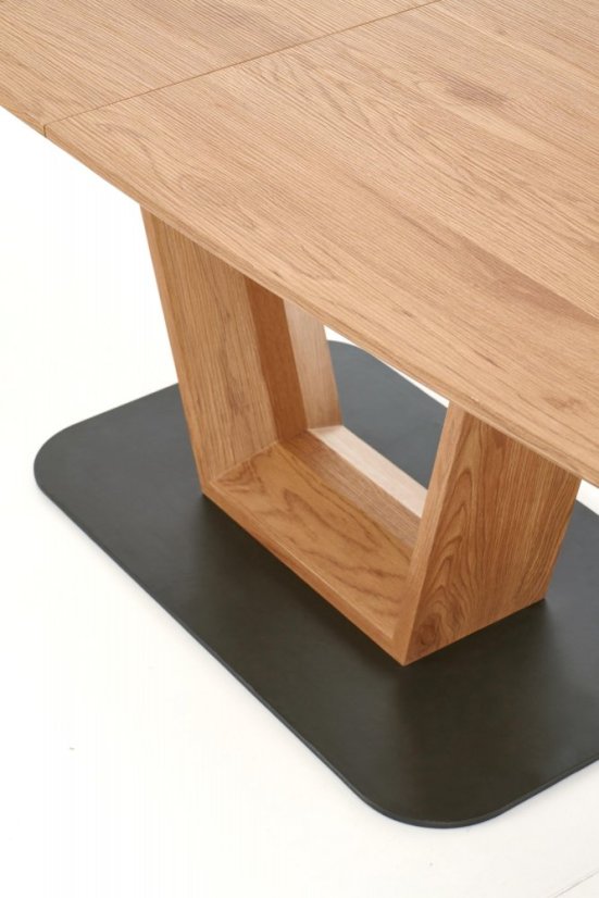 Rozkládací jídelní stůl BLACKY 160(220)x90 dub zlatý