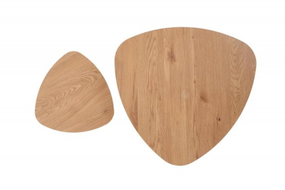 Konferenční stolek NICEA 2 - sada 2 ks dub zlatý/černý