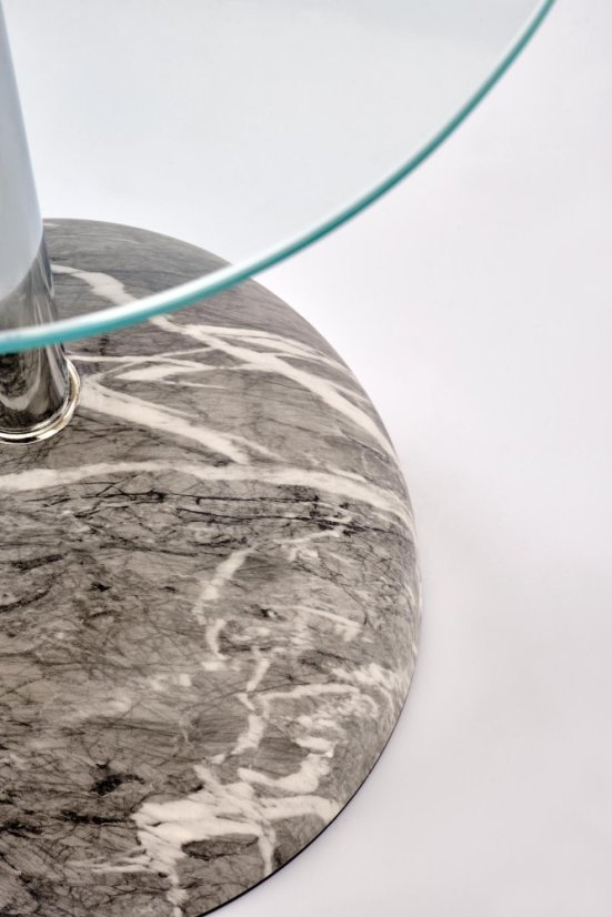 Konferenční stolek ARIANA šedý mramor/sklo