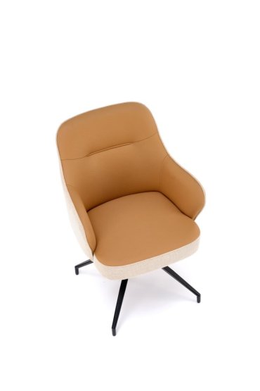 Jedálenské kreslo K527 hnedé/béžové