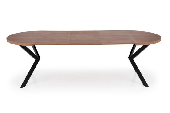 Rozkladací jedálenský stôl PERONI 100(250)x100 orech/čierny