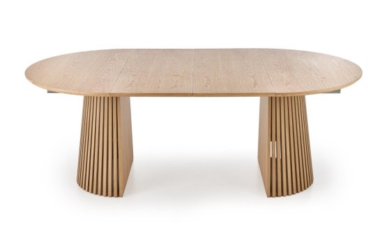 Okrúhly rozkladací jedálenský stôl FARGO 120(210)x120 prírodný