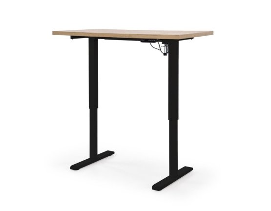 Výškovo nastaviteľný písací stôl B54 dub artisan/čierna