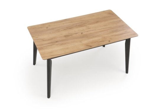 Rozkládací jídelní stůl GULIAN 140(180)x80 dub wotan/černý