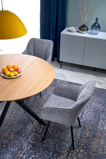 Jedálenská stolička / kreslo K576 sivá