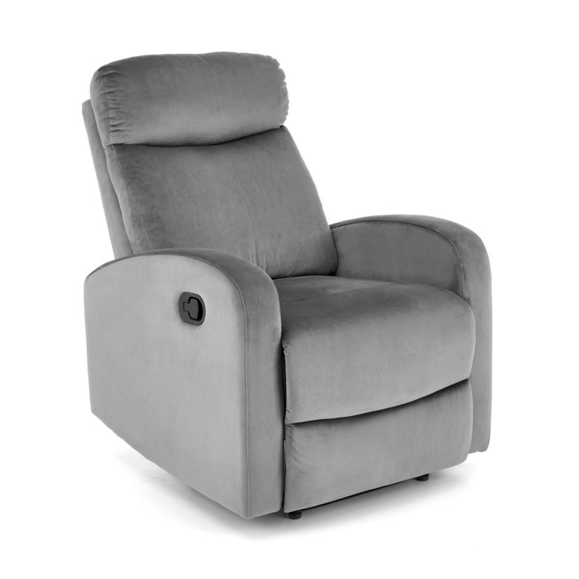 Relaxační křeslo WONDER šedé s funkcí houpání