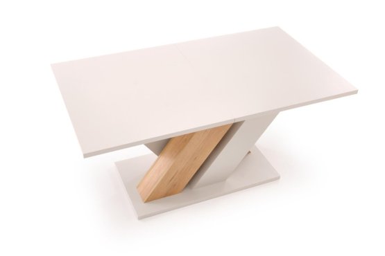 Rozkladací jedálenský stôl BRANDON 160(200)x90 kašmír/dub cremona