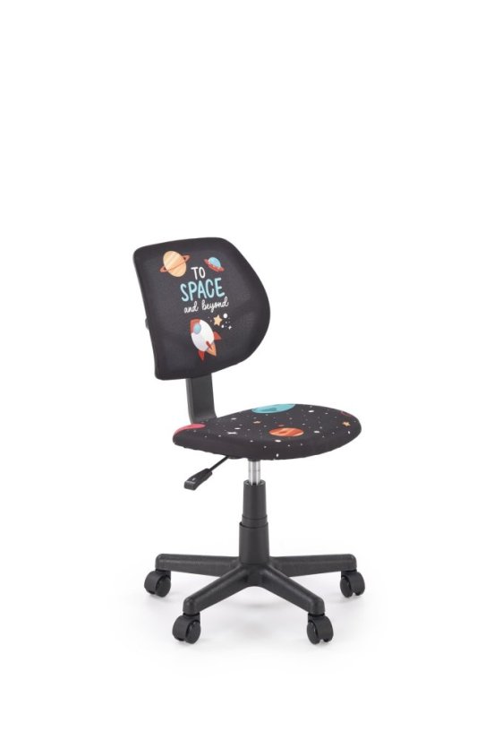 Detská otočná stolička BINGO čierna
