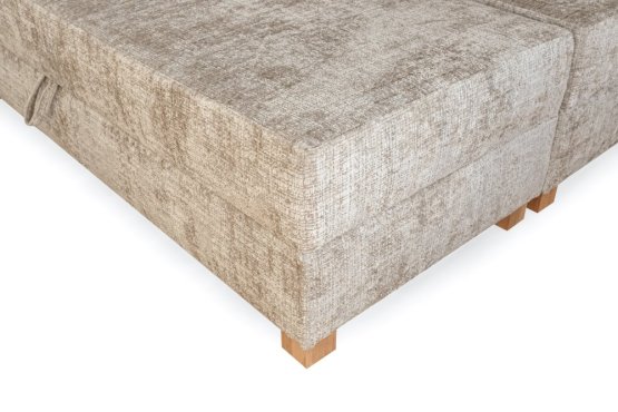 Kontinentální postel LARGO s úložným prostorem a matrací 160×200 béžová
