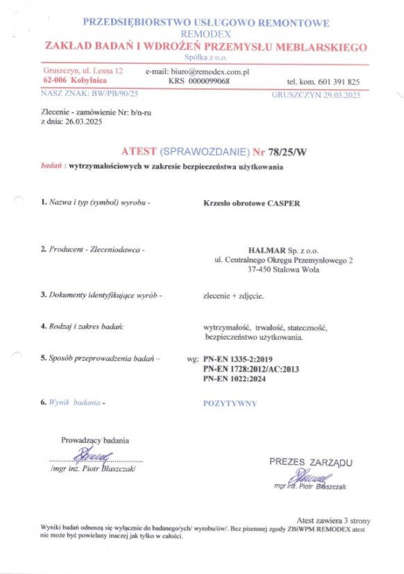 Kancelářská židle CASPER černá