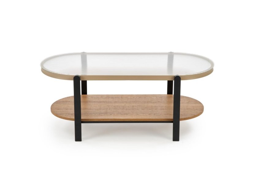 Konferenčný stolík KAMALA prírodná/čierna