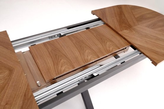 Rozkladací jedálenský stôl JASON 180(300)x100 orech / čierny