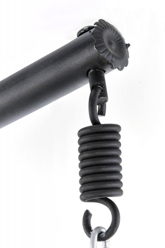 Závěsné zahradní křeslo EGGY šedé/černé