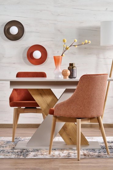 Rozkládací jídelní stůl XARELTO 130(175)x85 kašmír/dub cremona