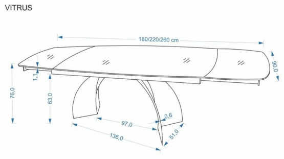 Rozkladací jedálenský stôl VESNA 160(240)x90 béžový mramor