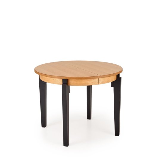 Rozkladací jedálenský stôl SORBUS 100(200)x100 dub prírodný / čierna