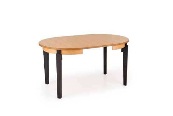 Rozkladací jedálenský stôl SORBUS 100(200)x100 dub prírodný / čierna