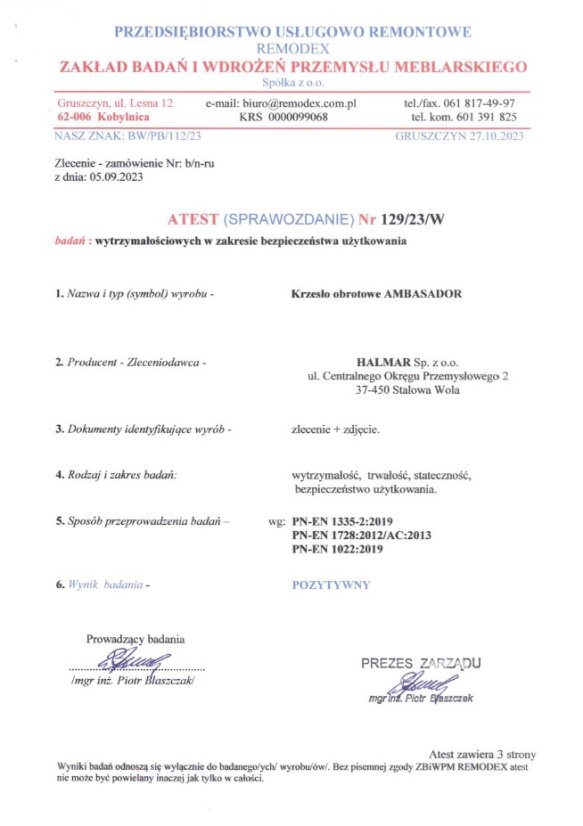 Kancelárska stolička AMBASADOR sivá/čierna