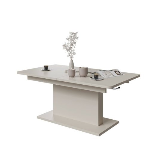 Konferenčný stolík BUSETTI kašmír (rozkladací / výškovo nastaviteľný)