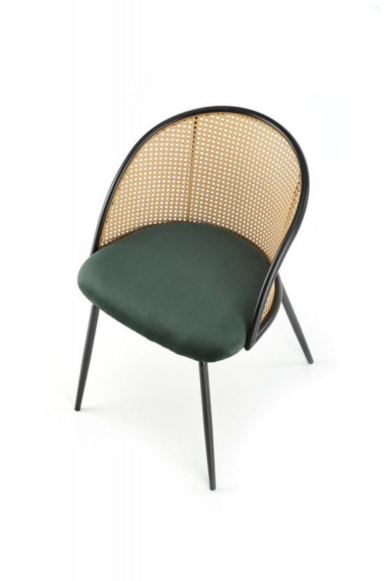 Jídelní židle / křeslo K508 tmavě zelená