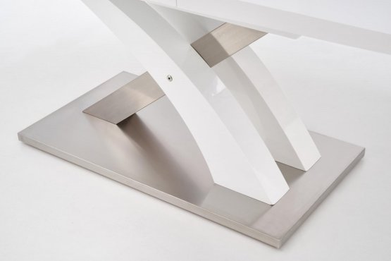 Rozkladací jedálenský stôl SANDOR 2 160(220)x90 biely