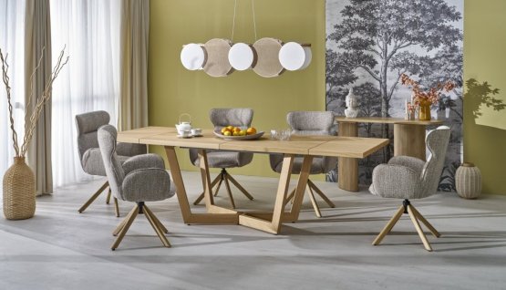 Rozkladací jedálenský stôl MASSIVE 3 160(250)x90 dub prírodný