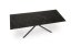 Rozkladací jedálenský stôl VITORINO 160(220)x90 čierny mramor/čierna