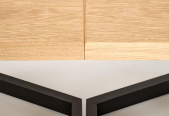 Rozkladací jedálenský stôl MASSIVE 2 160(250)x90 dub prírodný/čierna