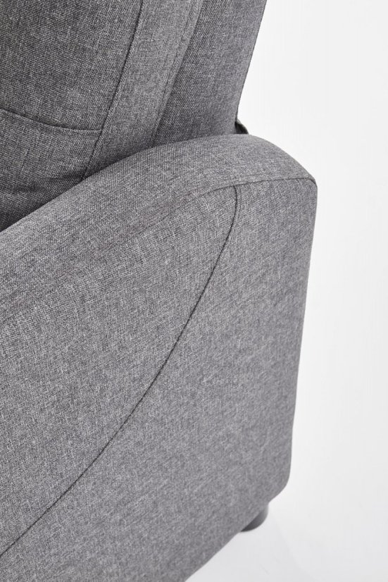 Relaxační křeslo FELIPE polohovatelné šedé