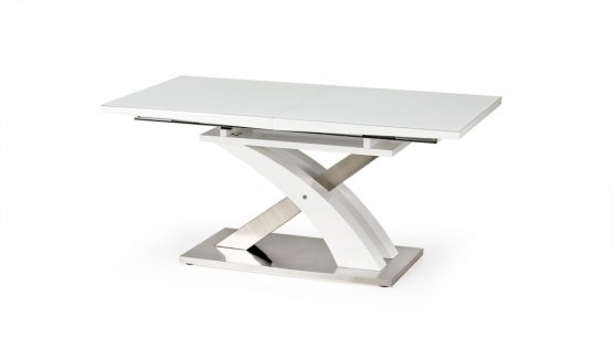 Rozkladací jedálenský stôl SANDOR 2 160(220)x90 biely