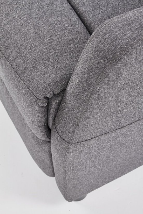 Relaxační křeslo FELIPE polohovatelné šedé