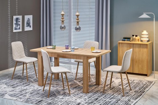 Rozkladací jedálenský stôl GIZMO 120(160)x75 dub artisan