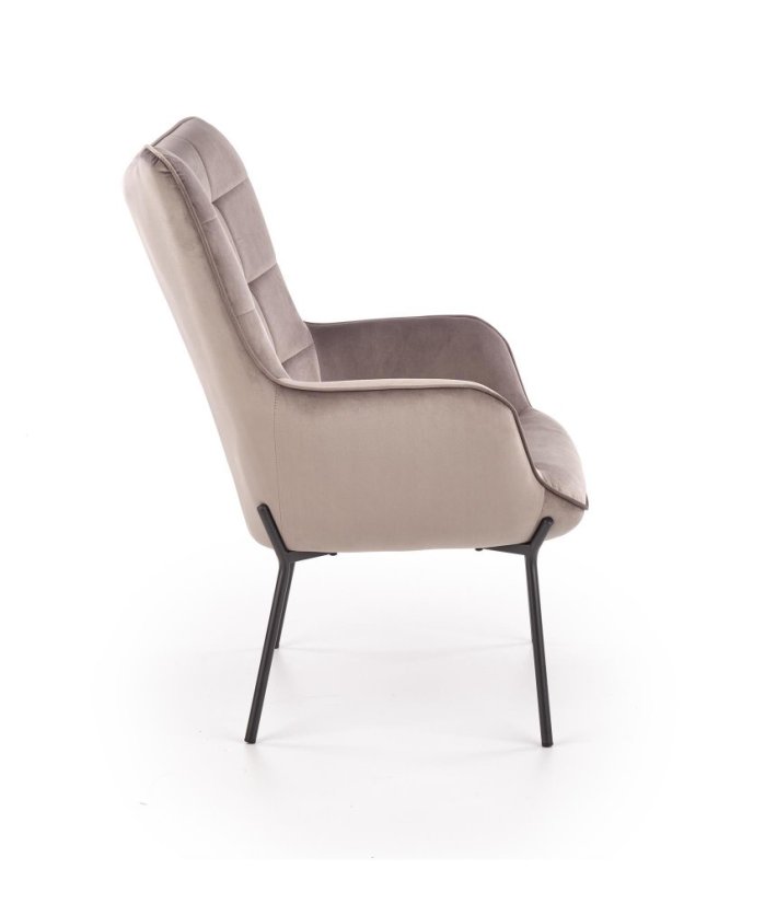 Křeslo CASTEL šedé